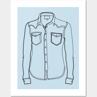 Denim Shirt Posters and Art